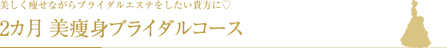 2ヶ月美痩身ブライダルコース