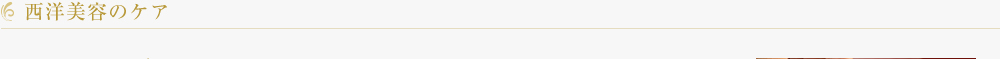 西洋美容のケア